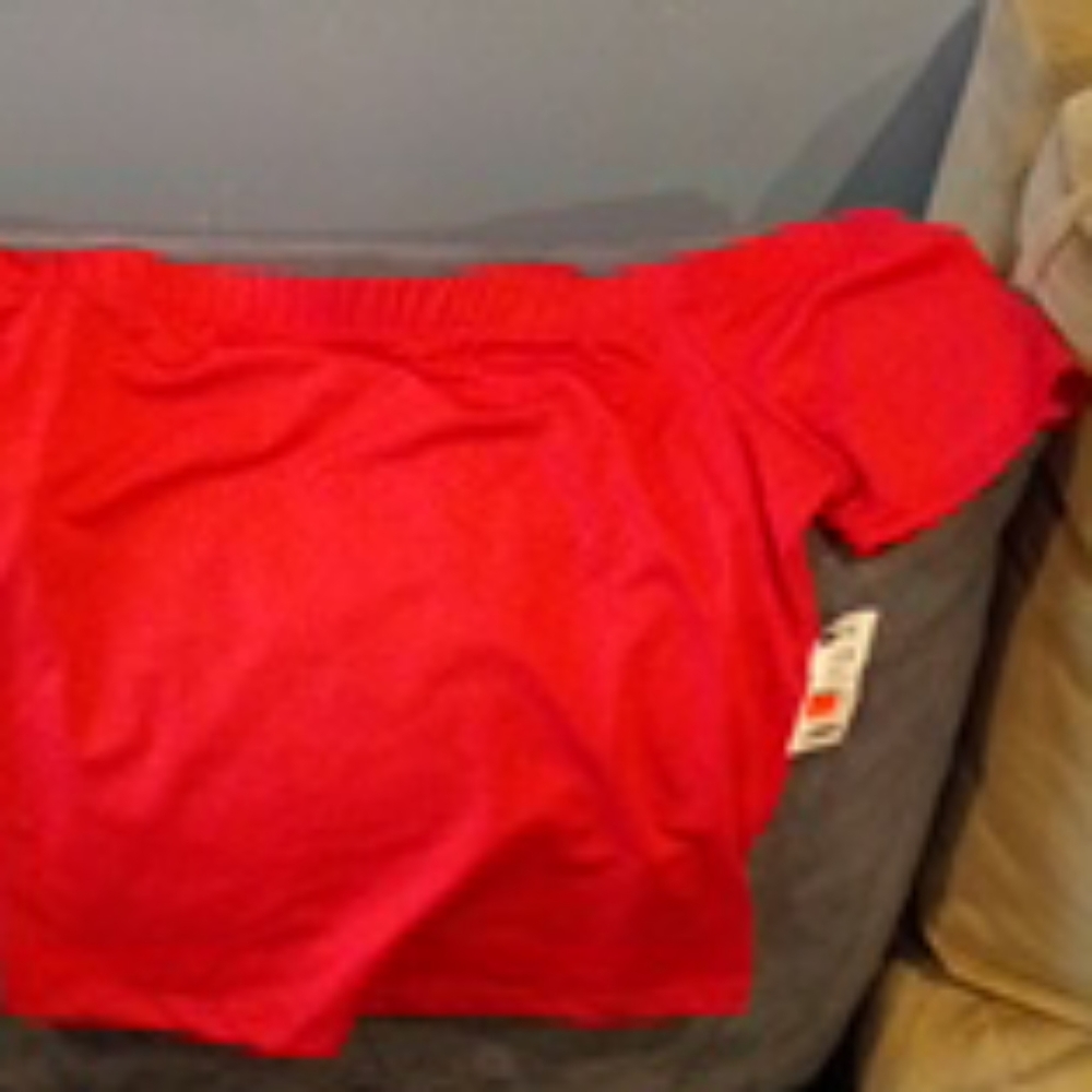 Crop top orange red